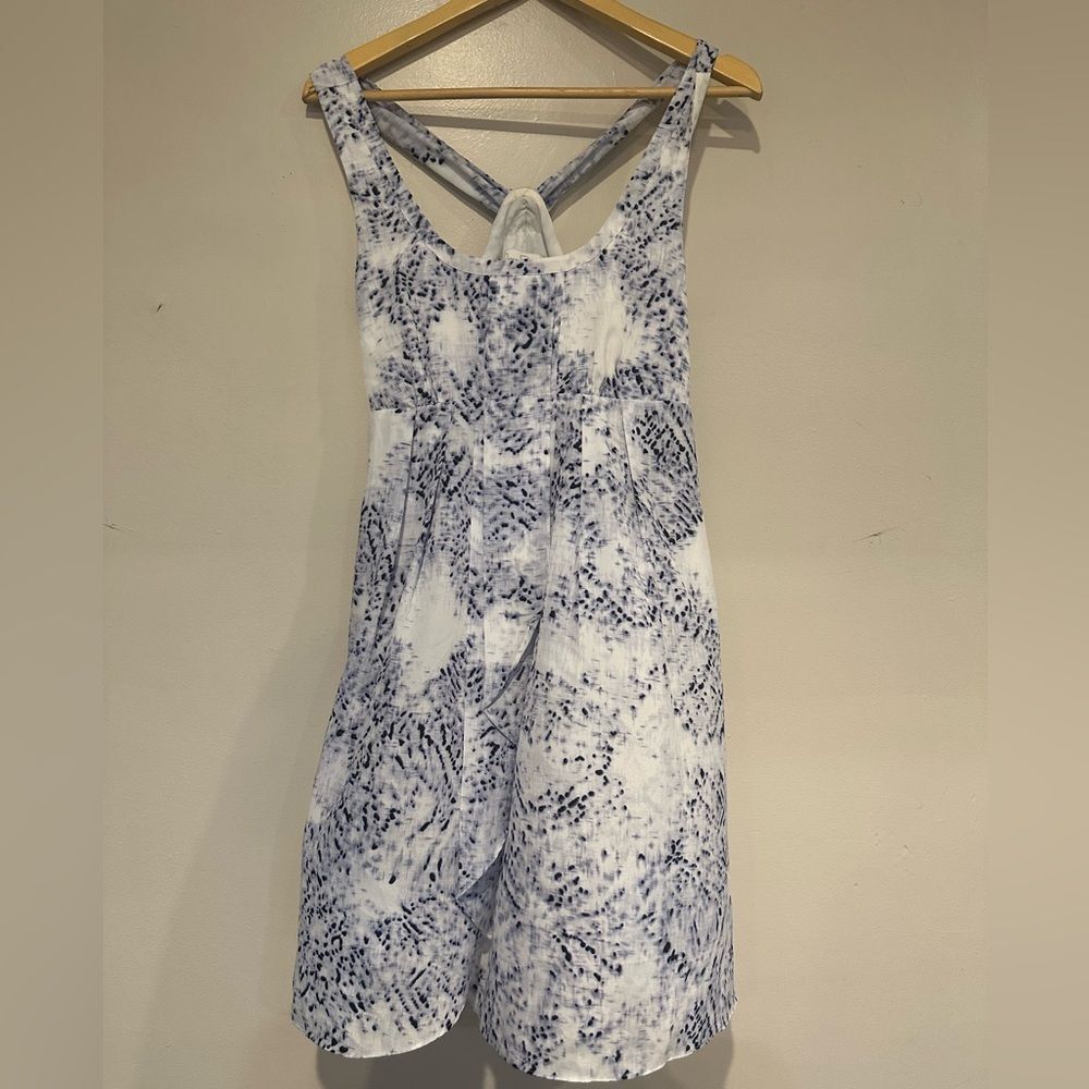 Jessica Simpson Blue and White Mini Dress